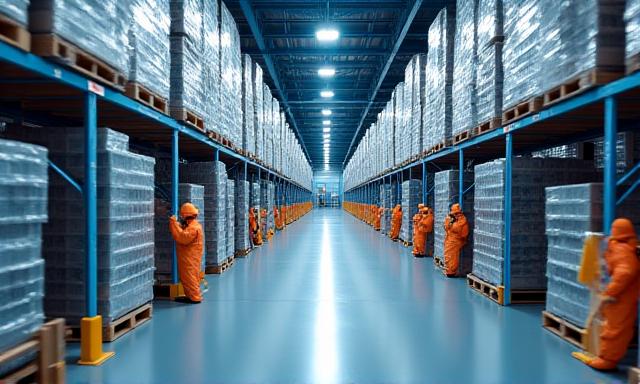 Temperature-controlled cold chain logistics warehouse